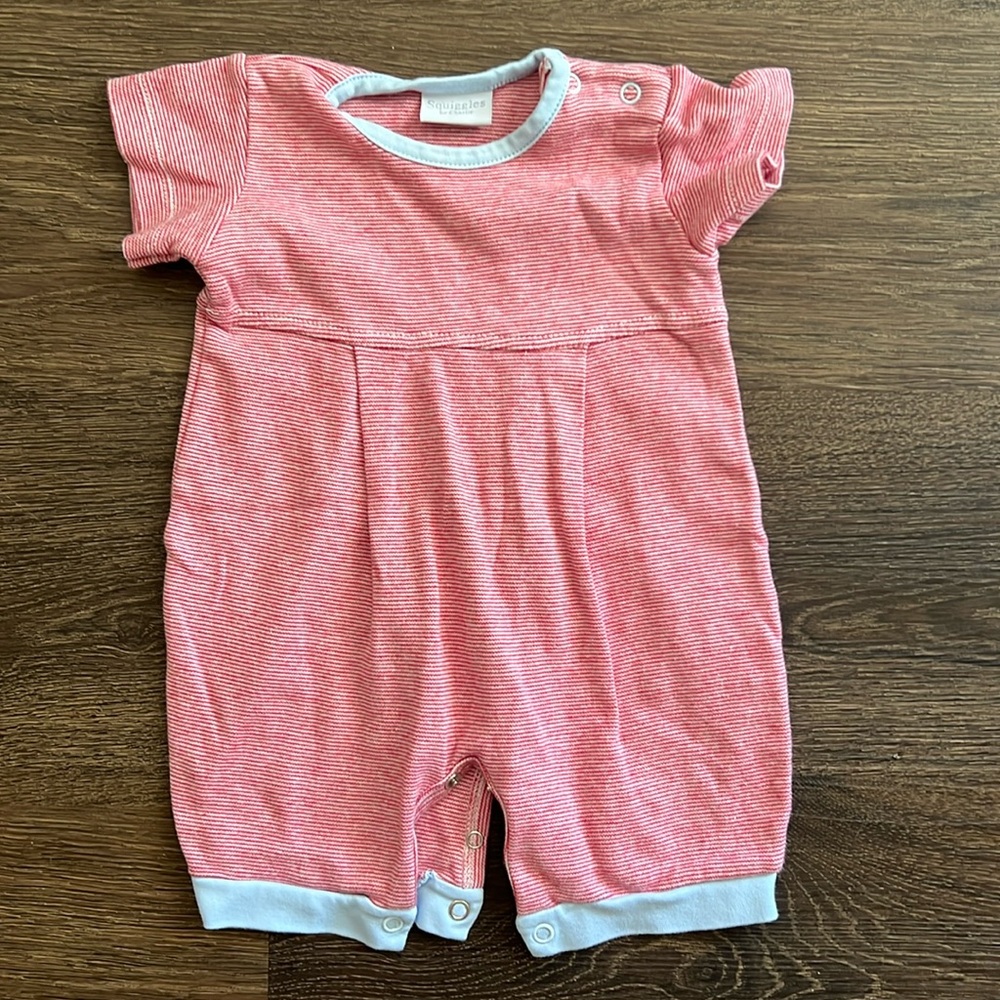 Sweet Pima cotton playsuit size 3/6 m